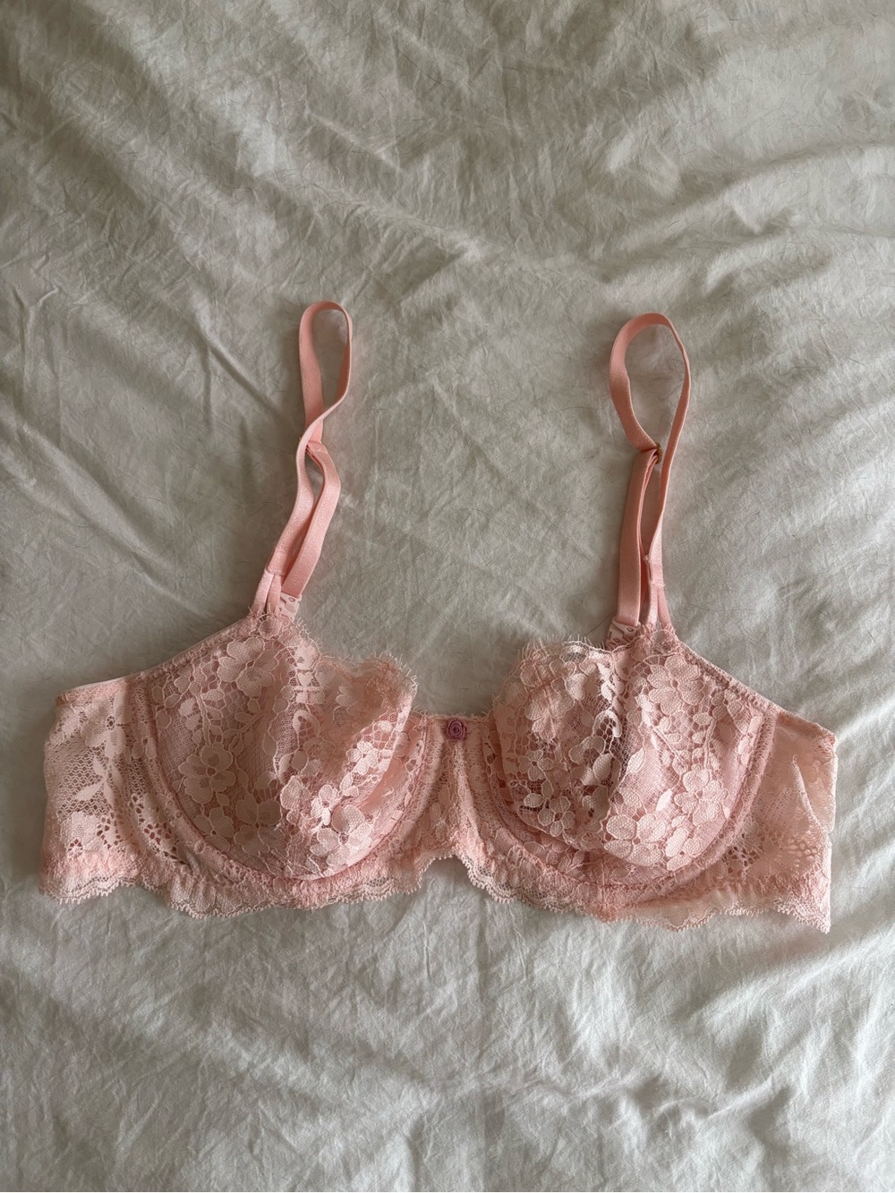 victoria’s secret dream angels wicked unlined lace balconette bra 36B